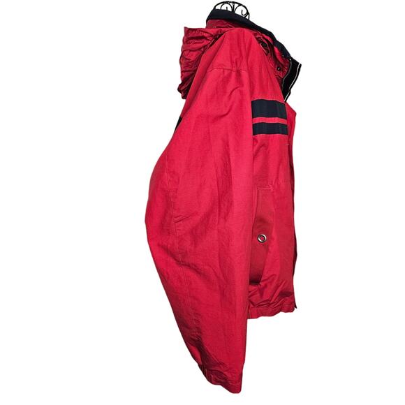 NAUTICA Red Blue Hoodie Windbreaker Jacket Coat size Men's Large - Picture 4 of 11